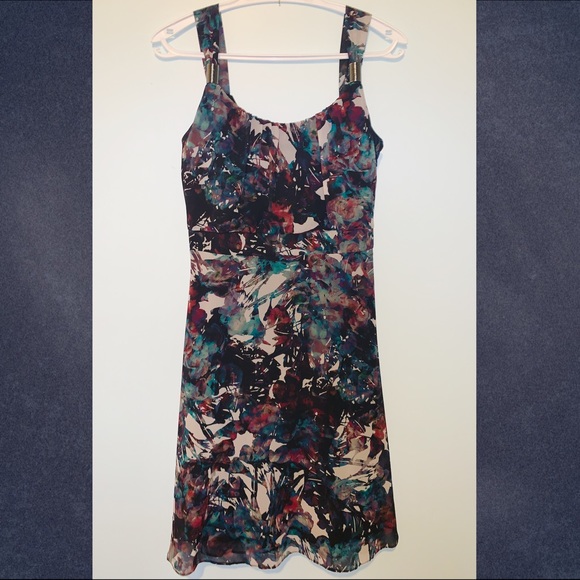 Le Chateau multi color slip dress - Picture 1 of 3